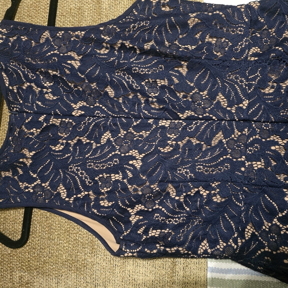 Banana Republic Midnight Blue Lace Dress - Picture 13 of 13